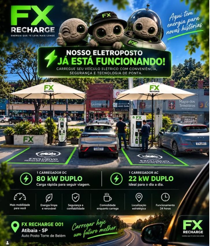 Eletroposto Renew Recharge em FX Recharge 001